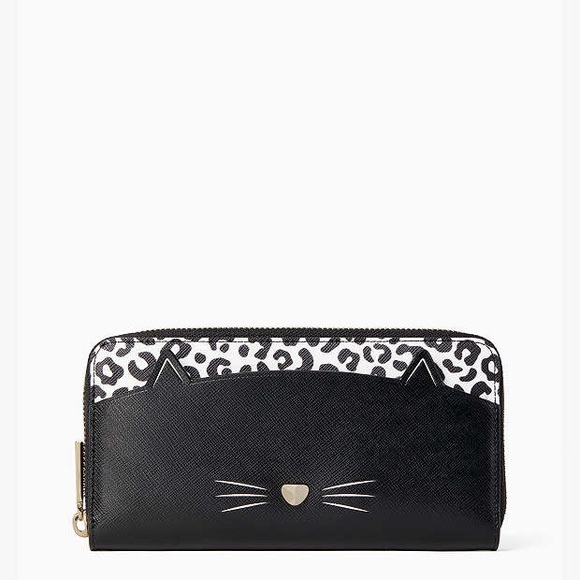 kate spade Handbags - Kate Spade ♠️ Meow Cat Large Continental Wallet✨NWT